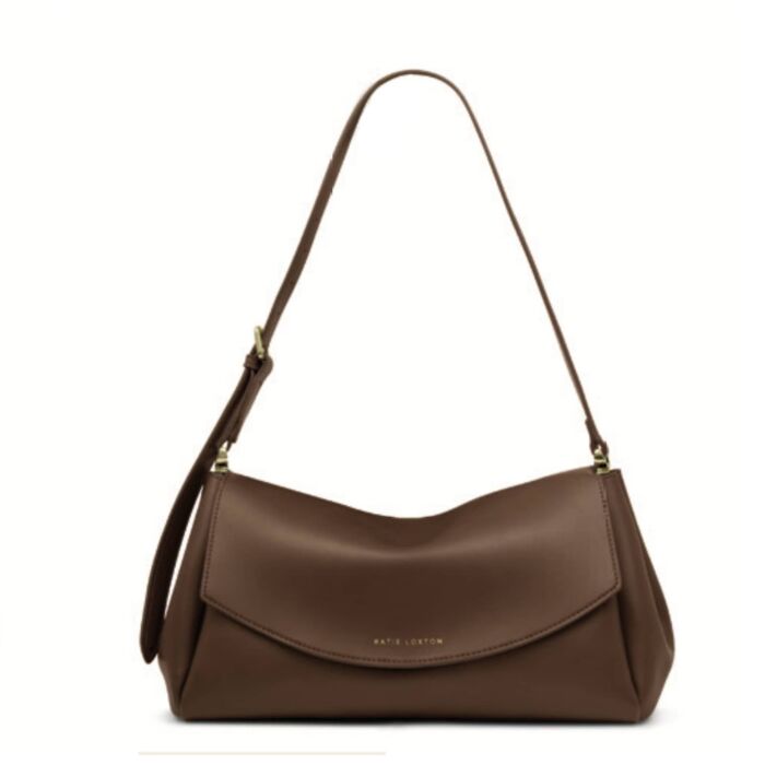 Katie Loxton Sloane Shoulder Bag - Dark Chocolate